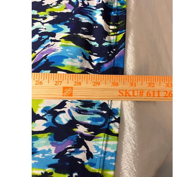 Liz & Me Women’s 3X Abstract Print Knot Front Top Multicolor Plus Size 26/28W - Picture 7 of 8
